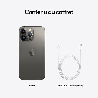 Apple iPhone 13 Pro 256 Go Graphite · Reconditionné pas cher