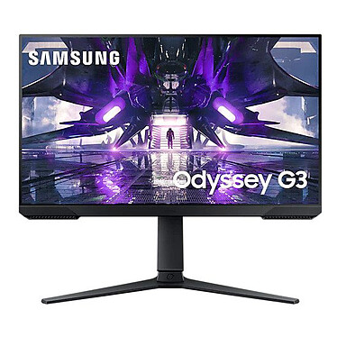 Samsung 24" LED - Odyssey G3 S24AG320NU Ecran PC Full HD 1080p - 1920 x 1080 pixels - 1 ms (MPRT) - 16/9 - Dalle VA - 165 Hz - FreeSync Premium - HDMI/DisplayPort - Pivot - Noir