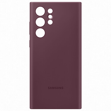 Custodia in silicone Samsung Bordeaux Galaxy S22 Ultra