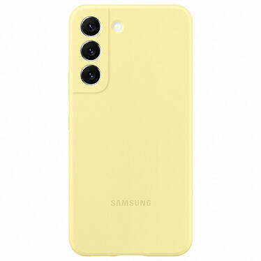 Nota Custodia in silicone giallo per Samsung Galaxy S22