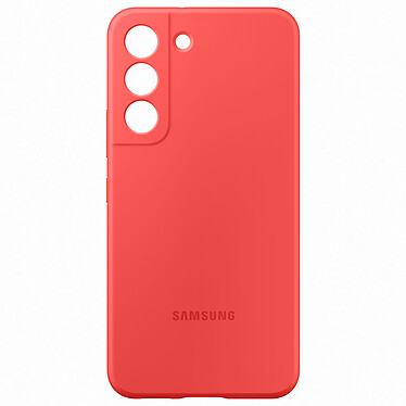 Cover in silicone Samsung Galaxy S22 in corallo