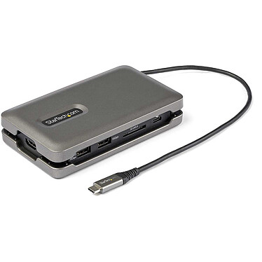StarTech.com Adattatore multiporta da USB-C a HDMI 4K 60 Hz, Hub USB a 2 porte, SD/microSD e 100W Power Delivery