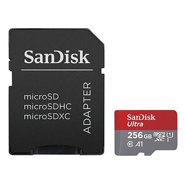 SanDisk Ultra Chromebook microSD UHS-I U1 256 Go + Adaptateur SD