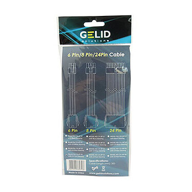Review Gelid 6-pin braided PCIe cable 30 cm (White)