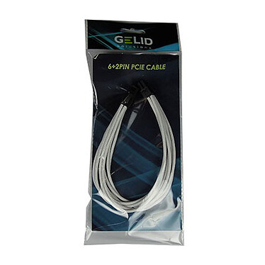 Review Gelid Braided PCIe 6+2 Pin Cable 30 cm (White)