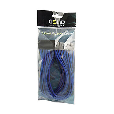 Avis Gelid Câble Tressé PCIe 8 broches 30 cm (Bleu)