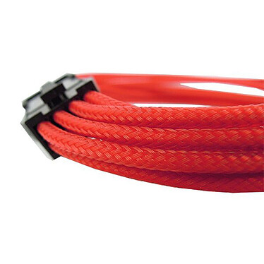 Cable PCIe trenzado de Gelid de 6+2 pines de 30 cm (rojo)