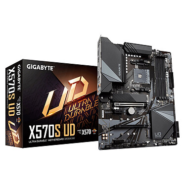 Gigabyte X570S UD Carte mère ATX Socket AM4 AMD X570 - 4 x DDR4 - M.2 PCIe 4.0 - USB 3.1 - PCI-Express 4.0 16x - LAN 2.5 GbE