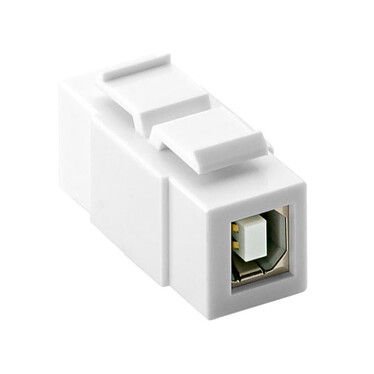 Goobay adattatore USB 2.0 tipo B / tipo B per box di rete tipo Keystone