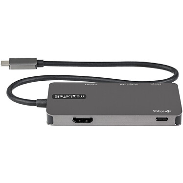 Acheter StarTech.com Adaptateur multiport USB-C vers HDMI 4K 30 Hz, Hub 3 ports USB 3.0, SD/microSD et Power Delivery 100W