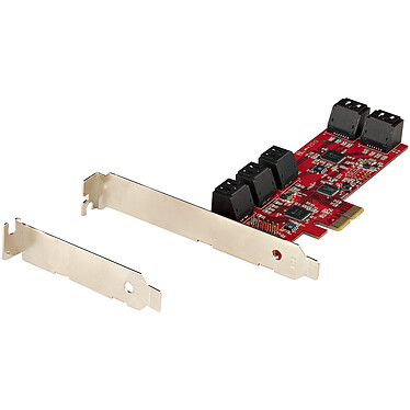 cheap StarTech.com PCI-E controller card with 10 internal SATA III ports