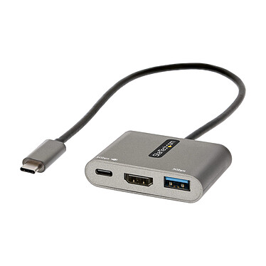 StarTech.com USB-C to 4K 60Hz HDMI Hub + 2 USB ports (1 x USB Type A + 1 x USB Type C) with 100W Power Delivery