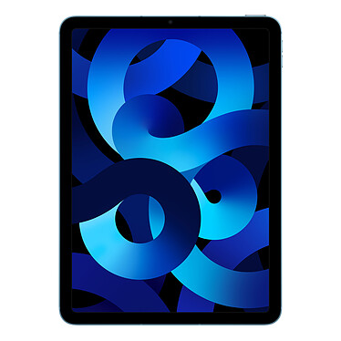 Apple iPad Air (2022) Wi-Fi + Cellular 64 Go Bleu Tablette Internet 5G - Puce Apple M1 8-Core/GPU8-Core - RAM 8 Go - eMMC 64 Go - Écran Liquid Retina 10.9" LED tactile - Wi-Fi 6 AX/Bluetooth 5.0 - Webcam - Touch ID - USB-C - iPadOS 15
