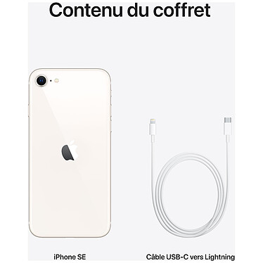 Apple iPhone SE 128 Go Lumière Stellaire (2022) pas cher