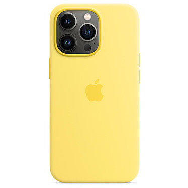Funda de silicona con MagSafe Apple iPhone 13 Pro de color limón