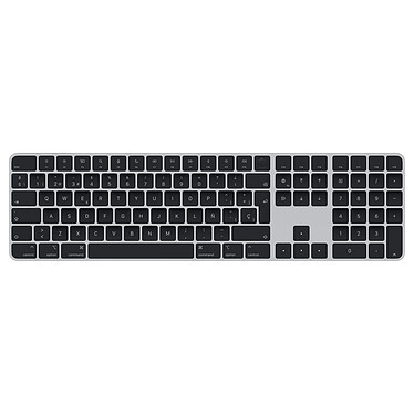 Apple Magic Keyboard avec Touch ID et pavé numérique Noir-ES (MMMR3Y/A)