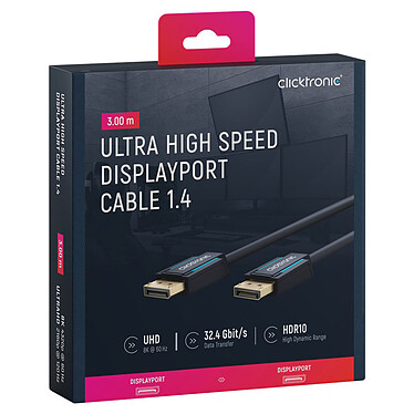 Buy Clicktronic DisplayPort 1.4 cable (3 metres)