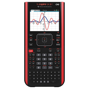Texas Instruments TI-Nspire CX II-T CAS - Noir/Rouge