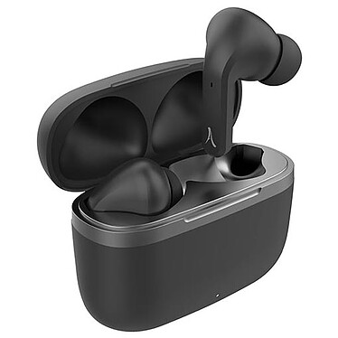 Akashi Earbuds Stéréo Noir Écouteurs stéréo sans fil Bluetooth 5.0 et boitier de charge