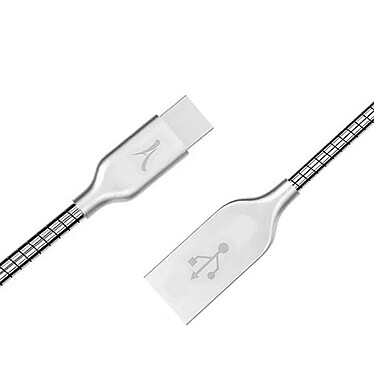 Akashi Câble USB-C Métal Incassable (Argent - 1m)