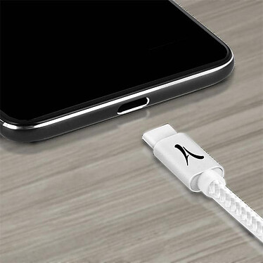 Avis Akashi Câble Alu & Tressé USB-C (Blanc - 1m)