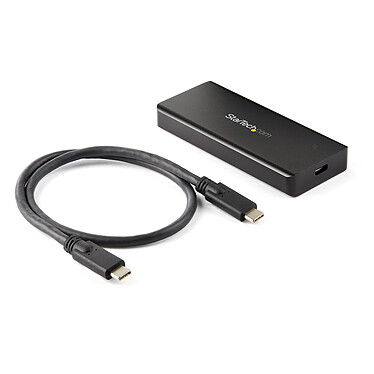 StarTech.com Boîtier USB 3.1 pour SSD M.2 MVMe PCIe M-Key avec câble USB-C - Aluminium certifié IP67
