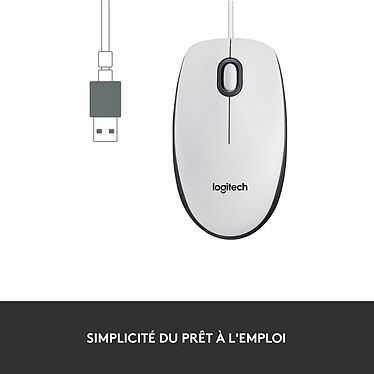 Review Logitech Mouse M100 (White)