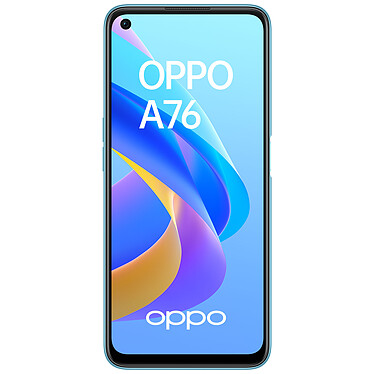 OPPO A76 Bleu Étoilé Smartphone 4G-LTE Advanced Dual SIM IPX4 - Snapdragon 680 8-Core 2.4 GHz - RAM 4 Go - Ecran tactile 90 Hz 6.56" 720 x 1612 - 128 Go - NFC/Bluetooth 5.0 - 5000 mAh - Android 11