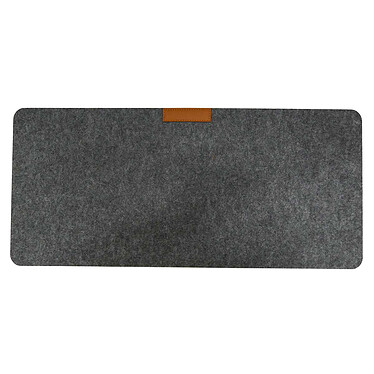 Accuratus Felt Laptop Desk Pad - Grey/Leather