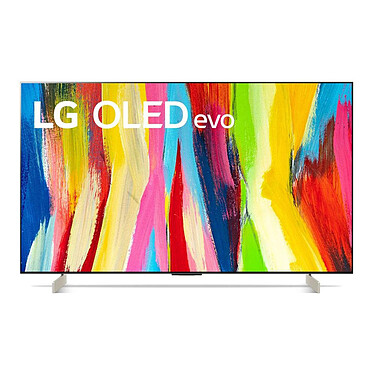 LG OLED42C2 Téléviseur OLED EVO 4K UHD 42" (107 cm) - 120 Hz - Dolby Vision IQ - Wi-Fi/Bluetooth/AirPlay 2 - G-Sync/FreeSync Premium - 4x HDMI 2.1 - Google Assistant/Alexa - Son 2.0 20W Dolby Atmos