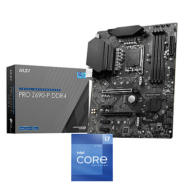 Kit Upgrade PC Intel Core i7-12700K MSI PRO Z690-P DDR4