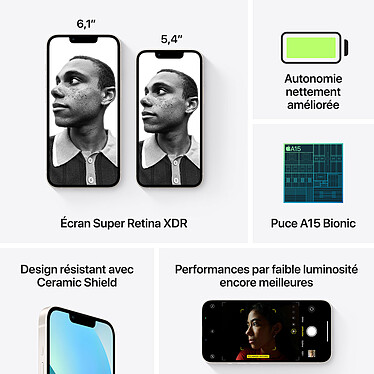 Acheter Apple iPhone 13 mini 512 Go Lumière Stellaire - MLKC3ZD/A