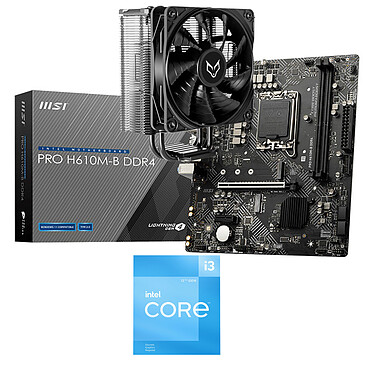 Kit di aggiornamento PC Intel Core i3-12100F MSI PRO H610M-B DDR4