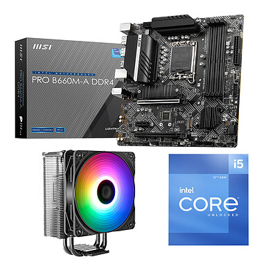 Intel Core Core i5-12600K MSI PRO B660M-A DDR4 PC Upgrade Bundle