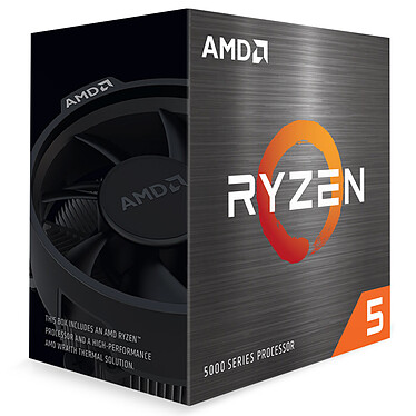 AMD Ryzen 5 5500 Wraith Stealth (3.6 GHz / 4.2 GHz) Processeur 6-Core 12-Threads socket AM4 GameCache 19 Mo 7 nm TDP 65W avec système de refroidissement (version boîte - garantie constructeur 3 ans)