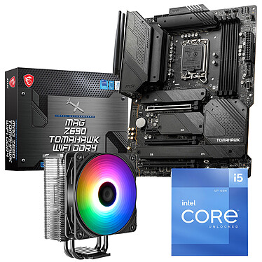 Kit di aggiornamento per PC Intel Core i5-12600K MSI MAG Z690 TOMAHAWK WIFI DDR4