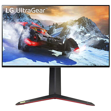 LG 27" LED - UltraGear 27GP950-B 3840 x 2160 pixels - 1 ms (gris à gris) - Format 16/9 - Dalle Nano-IPS - 144 Hz (160 Hz OC) - HDR600 - Compatible G-Sync / FreeSync - HDMI/DisplayPort - Hub USB 3.0 - Pivot - Noir/Rouge