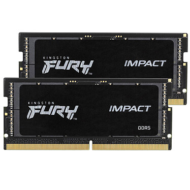Kingston FURY Impact SO-DIMM 32 Go (2 x 16 Go) DDR5 6400 MHz CL38