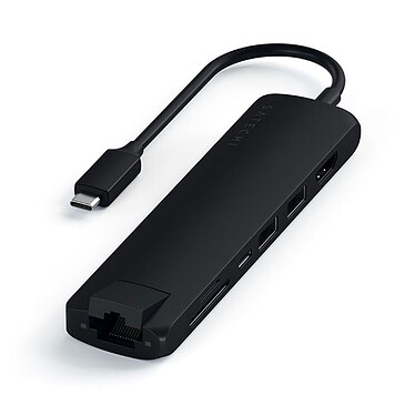 Satechi Slim 7-in-1 Multiport USB-C Hub - Black