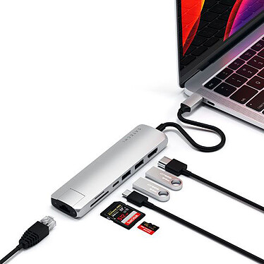 Acheter Satechi Hub USB-C Slim multiport 7-en-1 - Argent