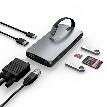 Acquista Satechi USB-C On-the-Go Multiport Hub - Grigio