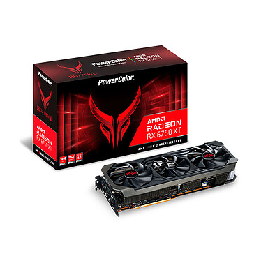 PowerColor Red Devil Radeon RX 6750 XT 12GB GDDR6 12 Go GDDR6 - HDMI/Tri DisplayPort - PCI Express (AMD Radeon RX 6750 XT)