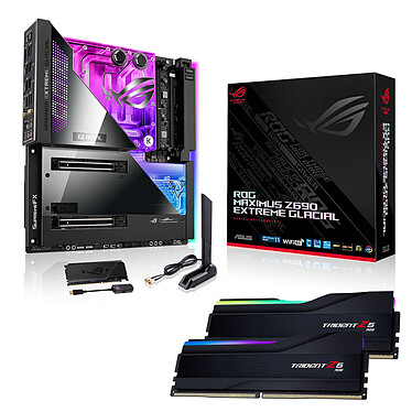 ASUS ROG MAXIMUS Z690 EXTREME GLACIAL + G.Skill Trident Z5 RGB 32 GB (2 x 16 GB) DDR5 6000 MHz CL40