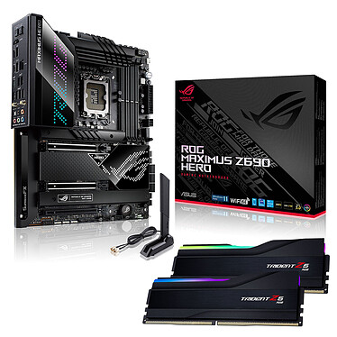 ASUS ROG MAXIMUS Z690 HERO + G.Skill Trident Z5 RGB 32 GB (2 x 16 GB) DDR5 6000 MHz CL40
