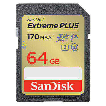 SanDisk Extreme PLUS SDXC UHS-I 64 Go