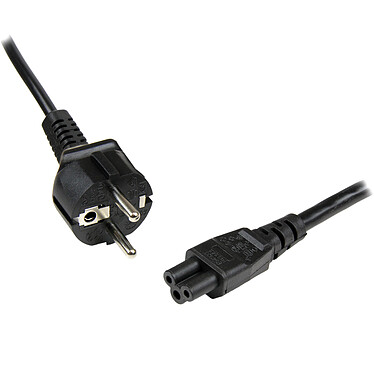 Startech.com Câble d'alimentation tripolaire noir - 1 mètre Câble d'Alimentation Schuko UE Mâle Droit vers IEC-60320-C5 - 1 m