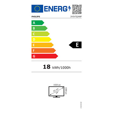 Philips 24 LED - 243V7QJABF/00 - Ecran PC - Garantie 3 ans LDLC