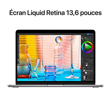 Apple MacBook Air M2 13 pouces (2022) Gris sidéral 16 Go/512 Go (MC7U4FN/A-GPU10-512GB-35W) pas cher