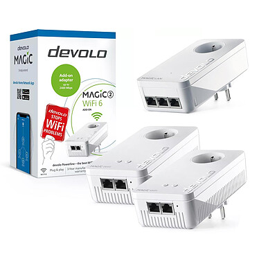 devolo Magic 2 Wi-Fi 6 (pack of 2) + devolo Magic 2 LAN Triple