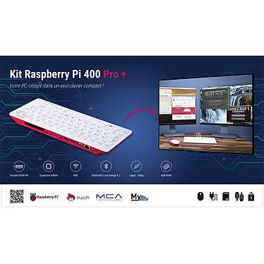 Avis Hutopi Kit Raspberry Pi 400 Pro+ 64GB